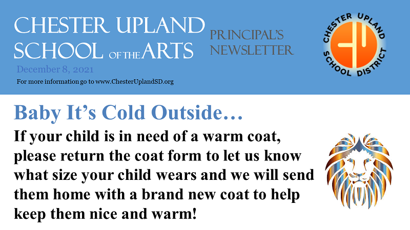  Principal's Newsletter December 8th, 2021