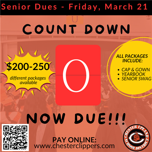  Senior Dues now due